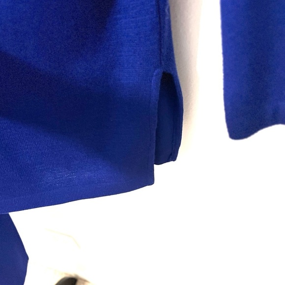 Liz Claiborne Collection knit tunic skirt set Royal Blue Y2K Excellent Condition - Picture 11 of 13